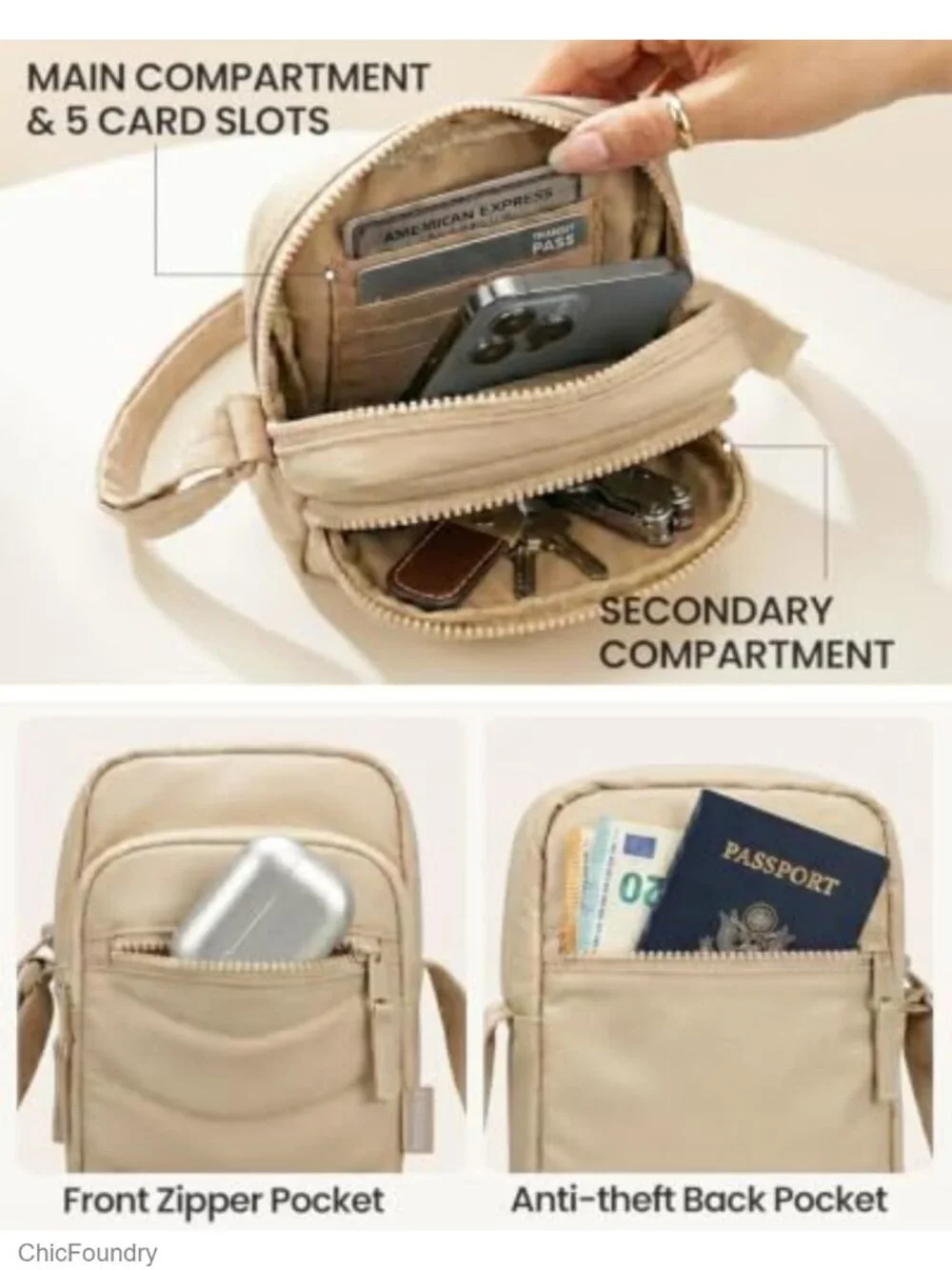 N/A compact quilted